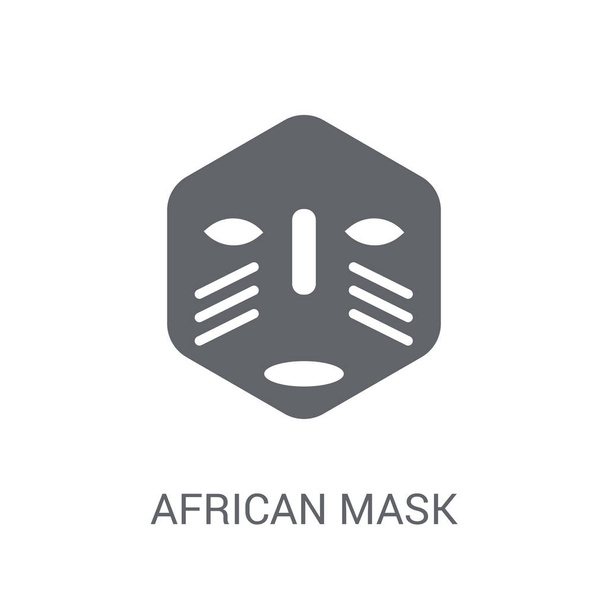 Proportioneel Winkelier Slijm Rechtenvrije stockvectors van Masque africain
