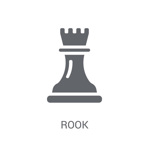 Icono de torre. Concepto de logotipo de Trendy Rook sobre fondo blanco de la colección Startup Strategy and Success. Adecuado para uso en aplicaciones web, aplicaciones móviles y medios impresos
. - Vector, Imagen
