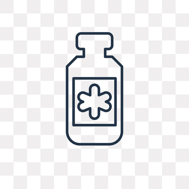 Icona del profilo vettoriale della medicina isolata su sfondo trasparente, concetto di trasparenza lineare della medicina di alta qualità può essere utilizzato web e mobile
 - Vettoriali, immagini