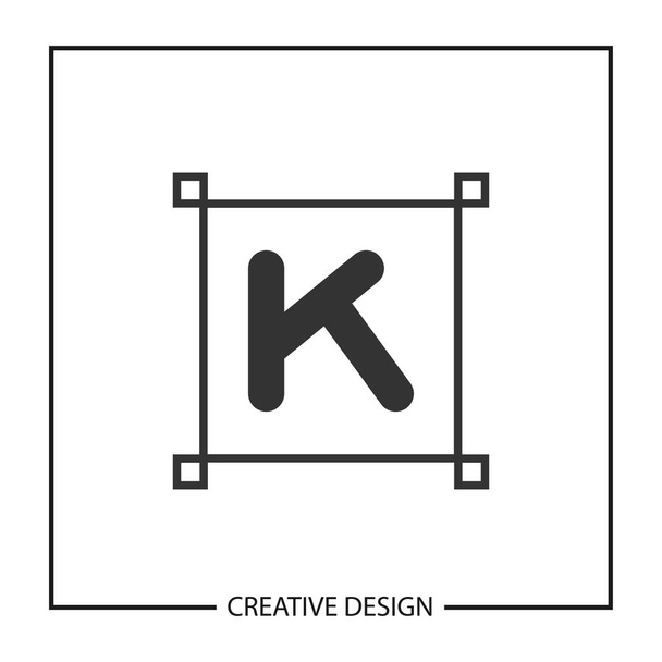 Első betű K logó sablon Vector Design - Vektor, kép