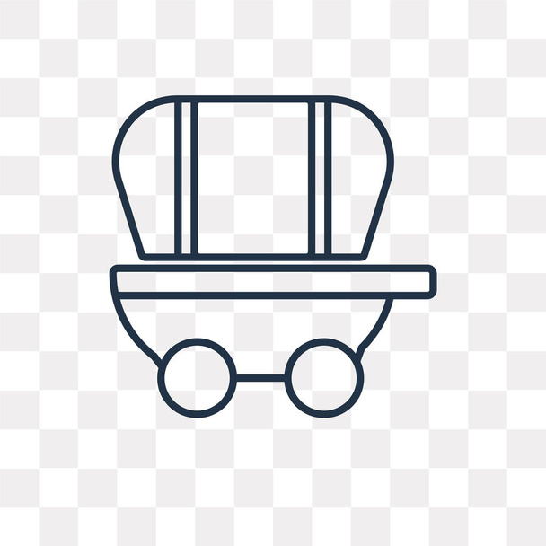 Chariot icona contorno vettoriale isolato su sfondo trasparente, concetto di trasparenza carro lineare di alta qualità può essere utilizzato web e mobile
 - Vettoriali, immagini