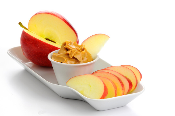 Apples and Peanut Butter - Photo, Image