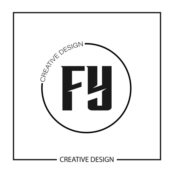 Первоначальная иллюстрация вектора логотипа FY
 - Вектор,изображение