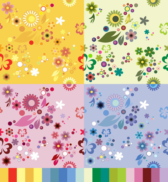 Безшовна текстура в різних кольорах палітри
 - Вектор, зображення