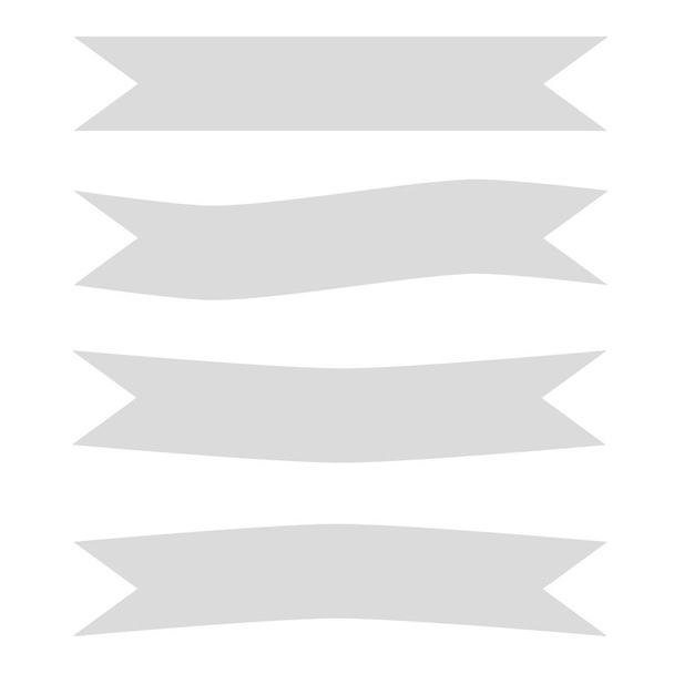 icône de bannière de ruban gris sur fond blanc. bannière de ruban gris. bannière de ruban vintage
. - Vecteur, image