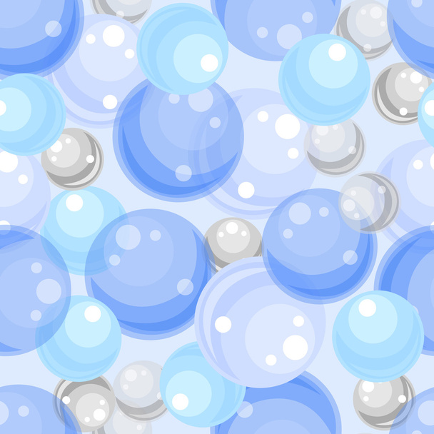 Абстрактний безшовний фон зі скляними кульками. Вектор EPS-10
. - Вектор, зображення