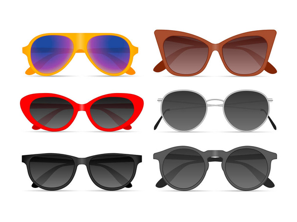 Sunglasses on a white background. Vector illustration. - Vector, Image