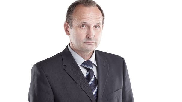 portrait of a confident businessman isolated on a light background - Φωτογραφία, εικόνα
