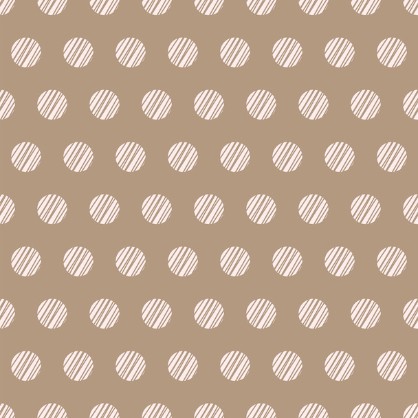 Vintage brown background with grunge polka dots - Vettoriali, immagini