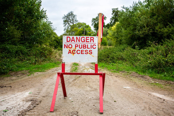 Danger no public access sign - Photo, Image