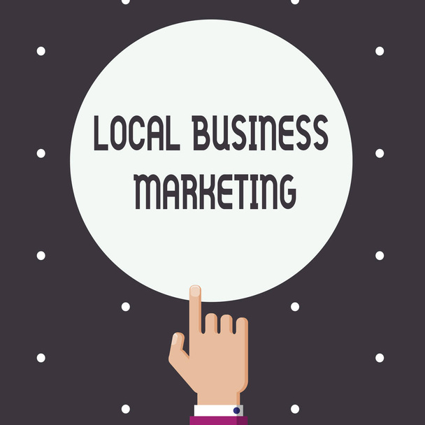 Testo di scrittura di parole Local Business Marketing. Concetto di business per le specifiche localizzate sulla caratteristica Store
  - Foto, immagini