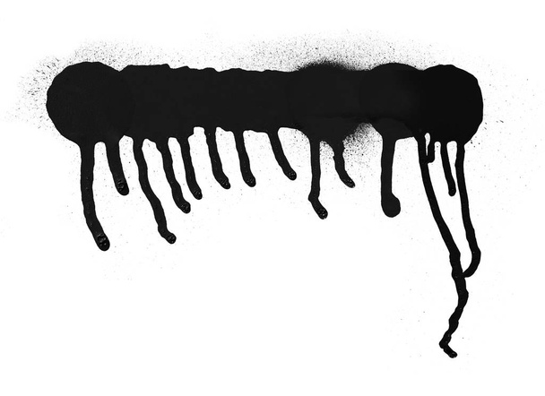 Freehand pintura en aerosol simple textura de graffiti. Elemento de tinta diseño grunge
. - Foto, Imagen