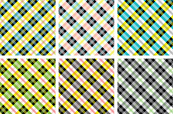 Plaid patterns collection - Vector, Image
