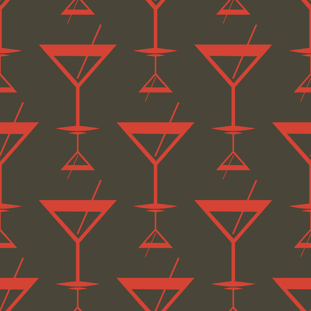 Тропічні коктейлі барвистий безшовний візерунок
 - Вектор, зображення