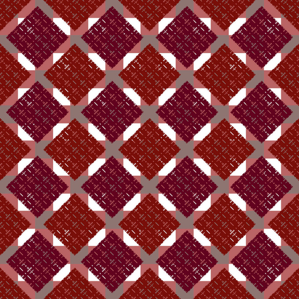 抽象的な幾何学的なカラフルなシームレスなパターン - ベクター画像