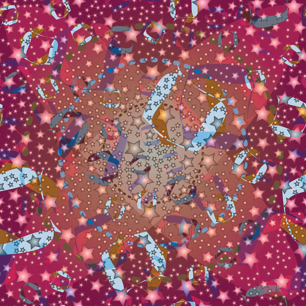 Padrão colorido geométrico abstrato com estrelas para fundo
. - Vetor, Imagem