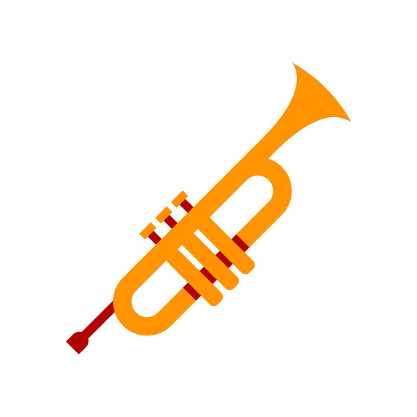 Vector Trumpet Icon Isolated On White Background - Vector, Image