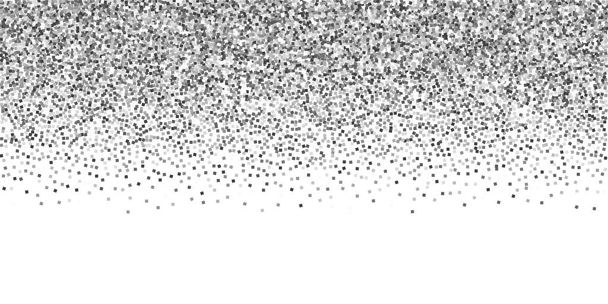 Stříbrné třpytivé luxusní třpytivé konfety. Scattere - Vektor, obrázek