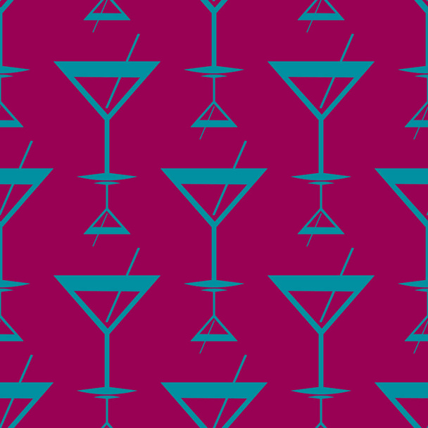 cocktails tropicaux motif sans couture coloré
 - Vecteur, image