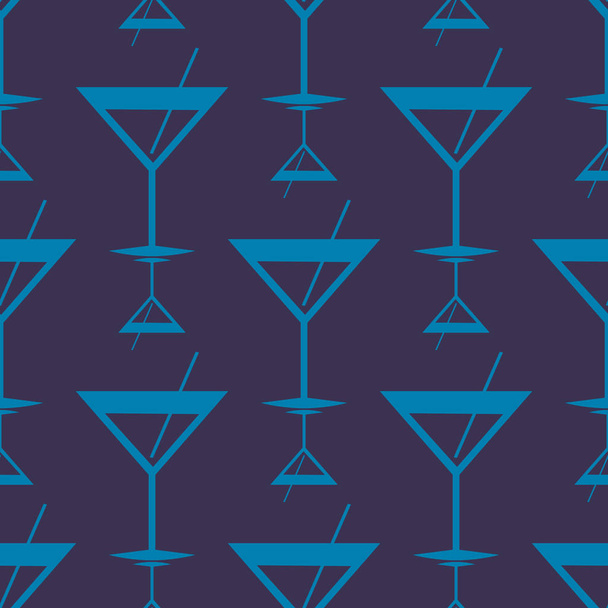 Tropical cocktails colorful seamless pattern - ベクター画像