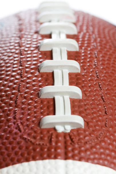 American Football Textur für Hintergrund, Nahaufnahme. - Foto, Bild
