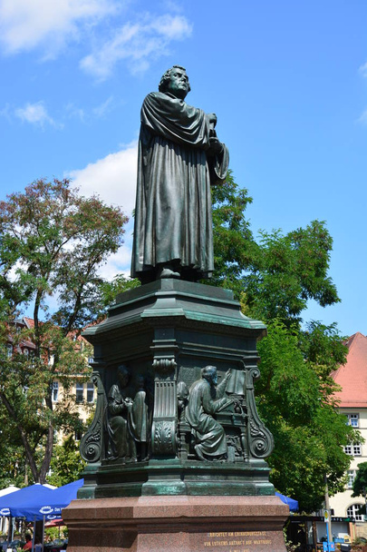 Άιζεναχ, Γερμανία μνημείο του Μαρτίνου Λούθερ στην ιστορική πόλη Άιζεναχ, περιοχή Θουριγγίας, Γερμανία - Φωτογραφία, εικόνα