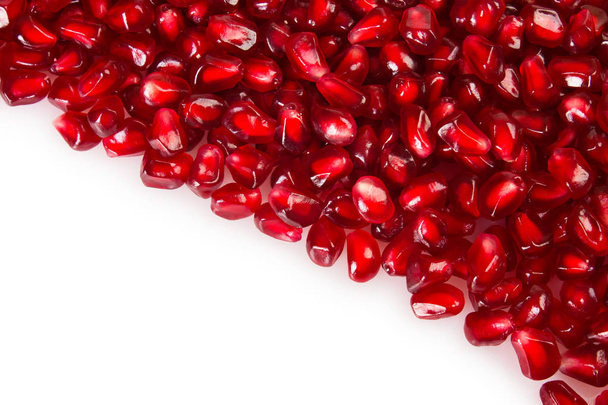 fresh pomegranate seeds close-up, background - Foto, Imagem