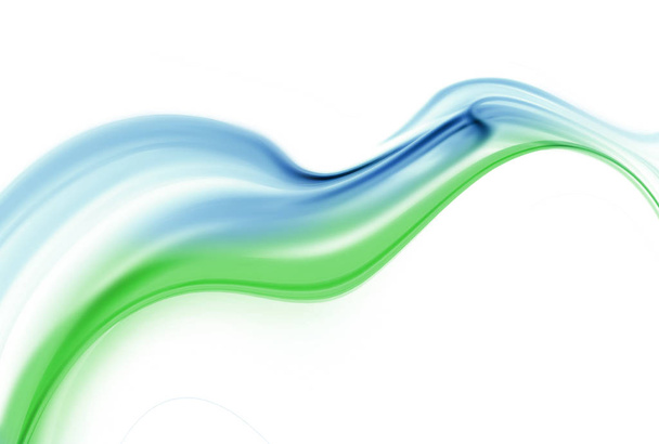 Fényes kék és zöld modern futurisztikus háttér absztrakt hullámok - Fotó, kép