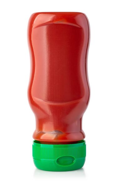 пляшка кетчупу ізольована на білому тлі з відсічним контуром
 - Фото, зображення