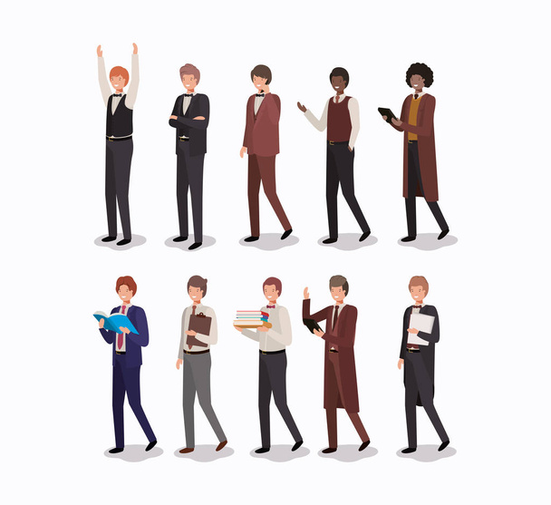 group of business man - Vector, Image