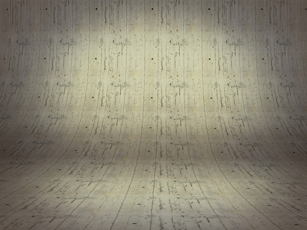 gerçekçi 3d tanıtımı boş oda - kat çimento arka plan t - Fotoğraf, Görsel