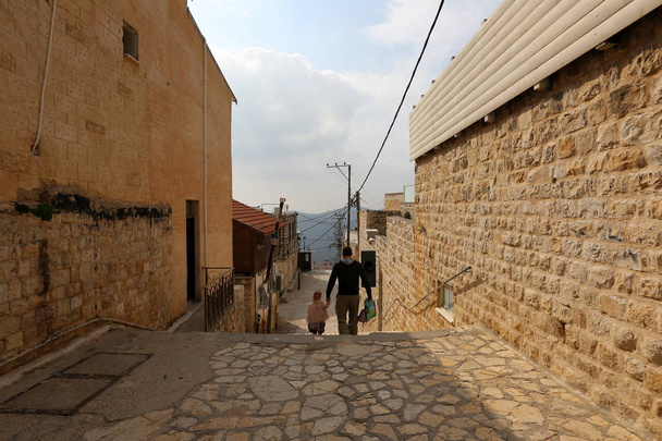 Цфат це Святе місто для євреїв, розташована в Північному окрузі Ізраїлю, в горах верхньої Галілеї,  - Фото, зображення