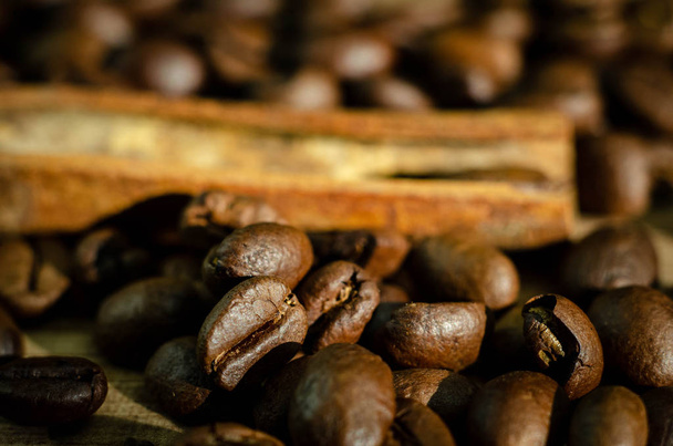 coffee cinnamon cocoa beans - Foto, Imagem