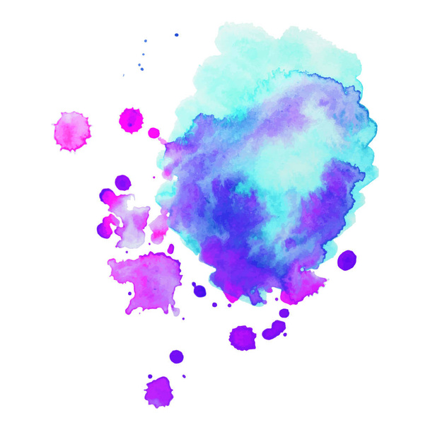 Abstract art hand paint isolated Watercolor stain on white background. Watercolor banner - Vektor, obrázek
