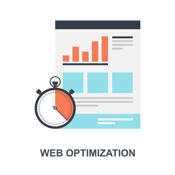 Web Optimization icon concept - Vektör, Görsel