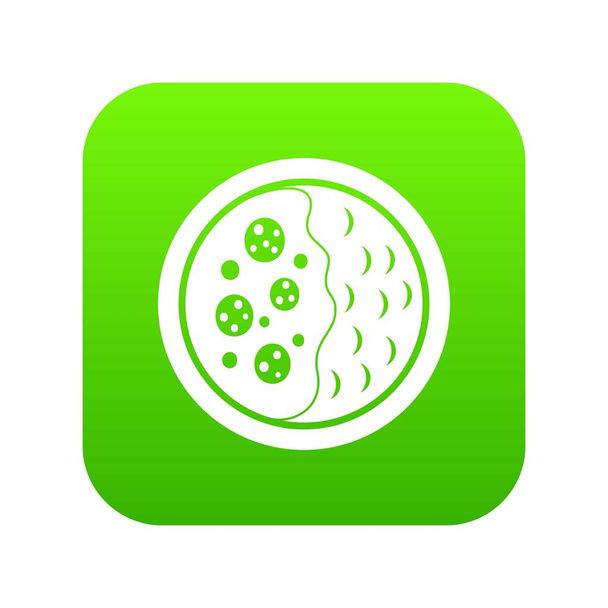 Asian soup icon digital green - Vector, Image