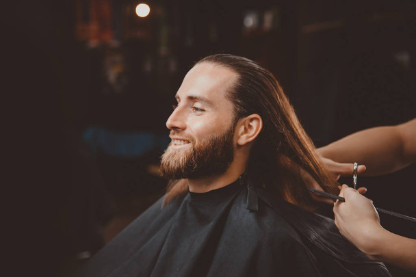 Man hipster barbershop - Photo, Image