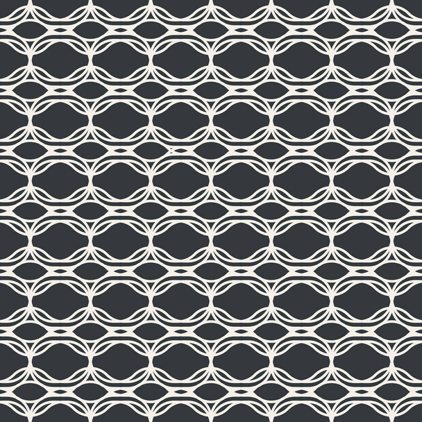 Lace line seamless abstract pattern monochrome or two colors vector - Vector, Imagen