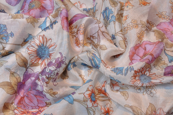 Draped silk background - Photo, Image