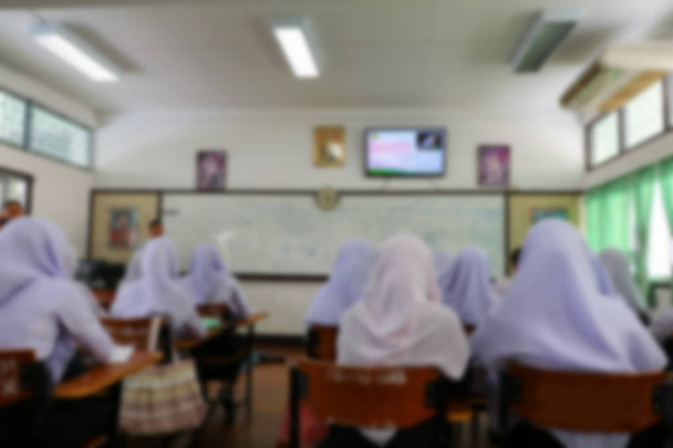 θολή μουσουλμάνων μαθητής και δάσκαλος στην αίθουσα διαλέξεων - Φωτογραφία, εικόνα
