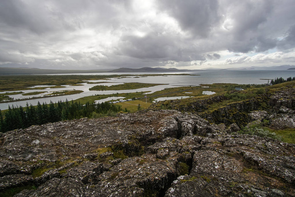 Thingvellir Tingvallavatn National Park na Islândia, junho, ano 2018
 - Foto, Imagem