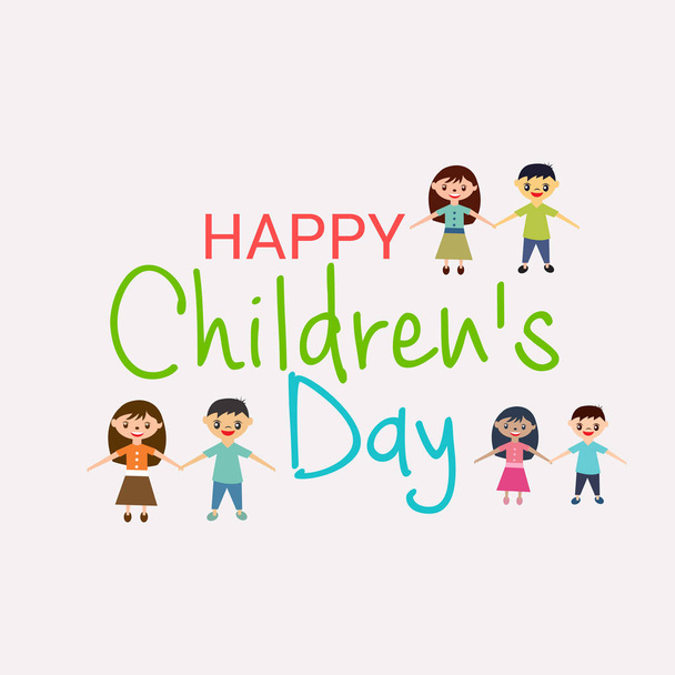 Vector illustration of a Background for Happy Children's Day. - Vektor, kép