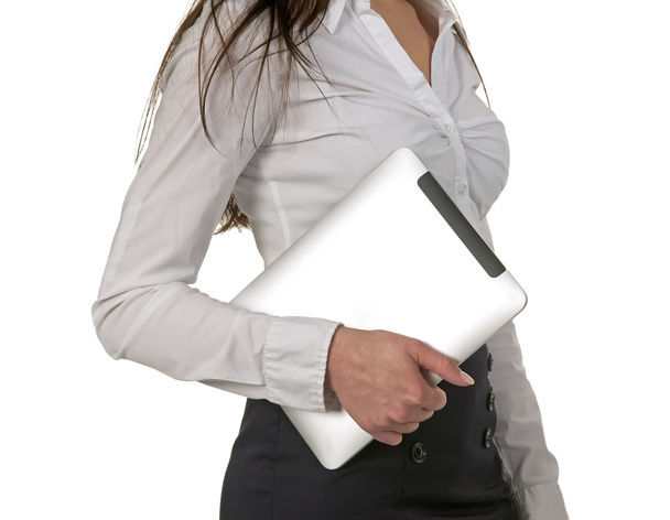 tablet bilgisayar holding iş kadını - Fotoğraf, Görsel