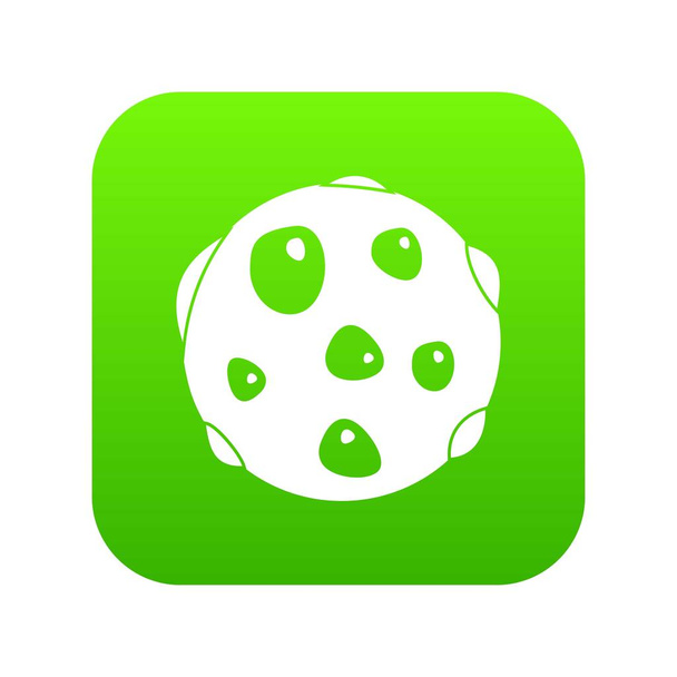 Alone planet icon digital green - Vector, afbeelding
