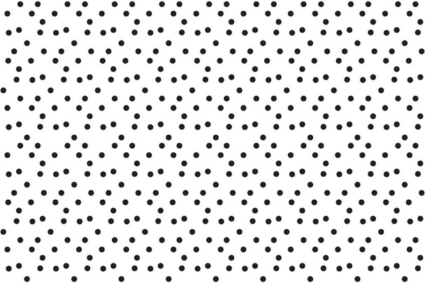 ブラック ホワイト散布ドット水玉シームレス パターン ベクトル - ベクター画像