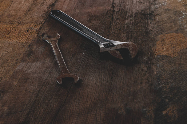 renovación de herramientas en madera grunge
 - Foto, Imagen
