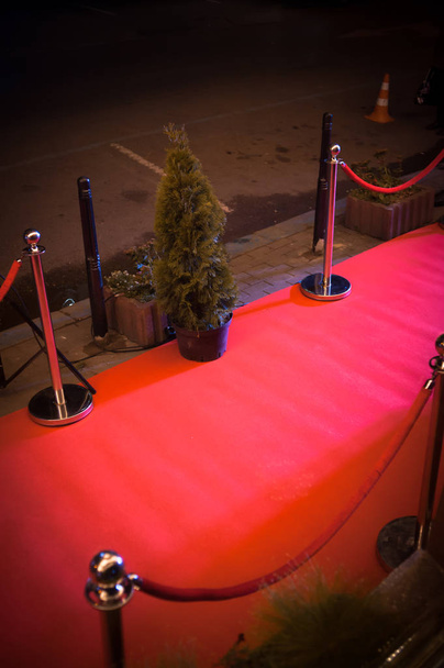 Alfombra roja decoración de entrada
 - Foto, imagen