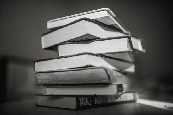 Books and textbooks by the student - Φωτογραφία, εικόνα