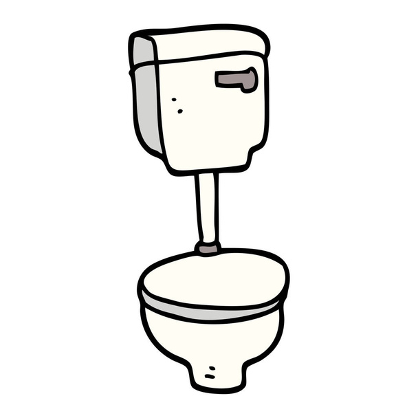 kreskówka doodle zamknięte WC - Wektor, obraz