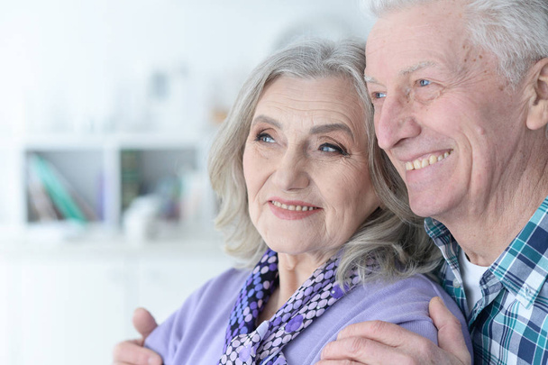 happy Senior couple posing at home - Valokuva, kuva
